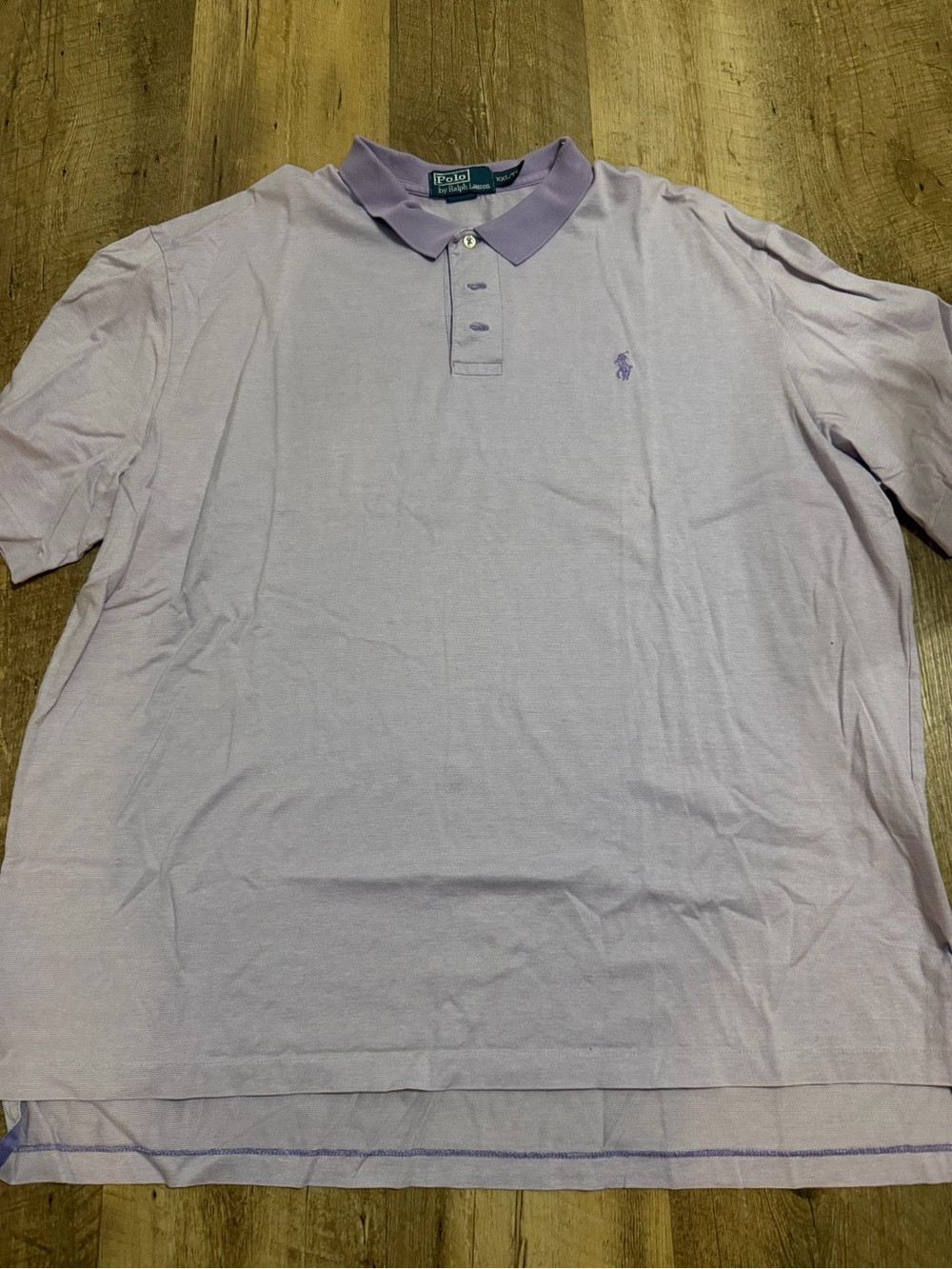 Ralph Lauren Lavender Polo Shirt with Contrasting Collar